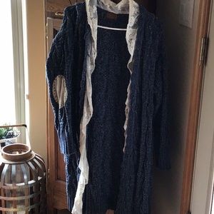 POL blue cardigan